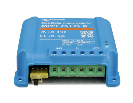 Picture of VICTRON 15A 12/24V SMARTSOLAR CHARGE CONTROLLER MPPT 75/15R W/ BLUETOOTH (SCC075015060R)